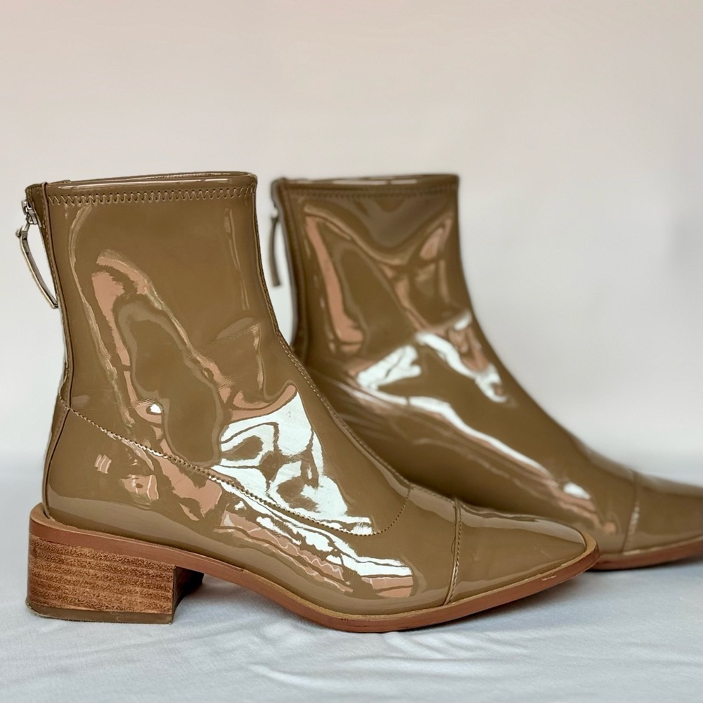 Linea Paolo Venata Block Heel in Toffee